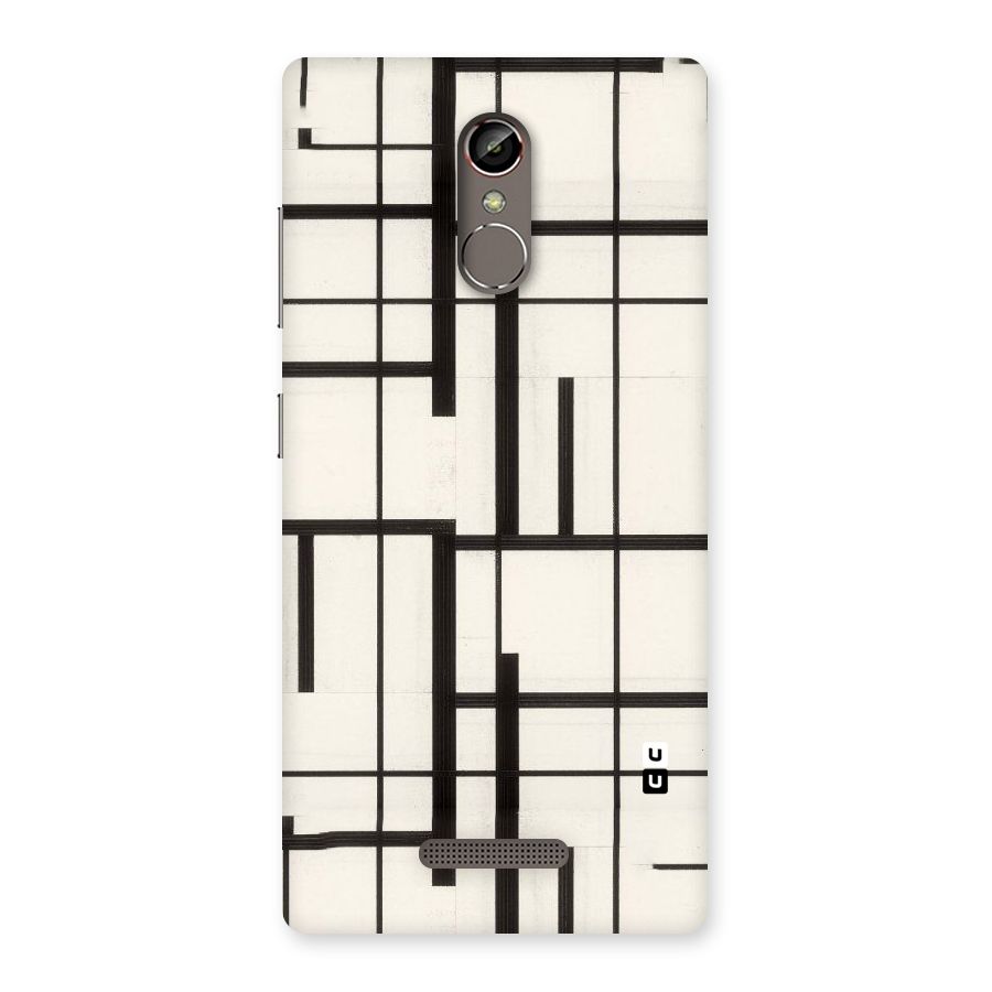 Black Unsymmetry Back Case for Gionee S6s