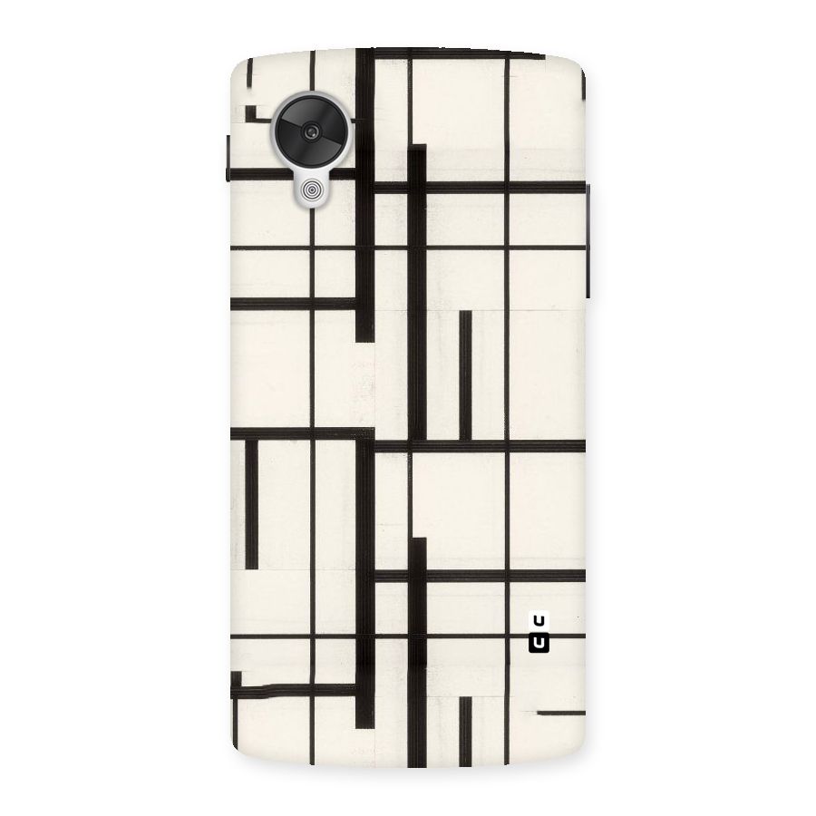 Black Unsymmetry Back Case for Google Nexsus 5