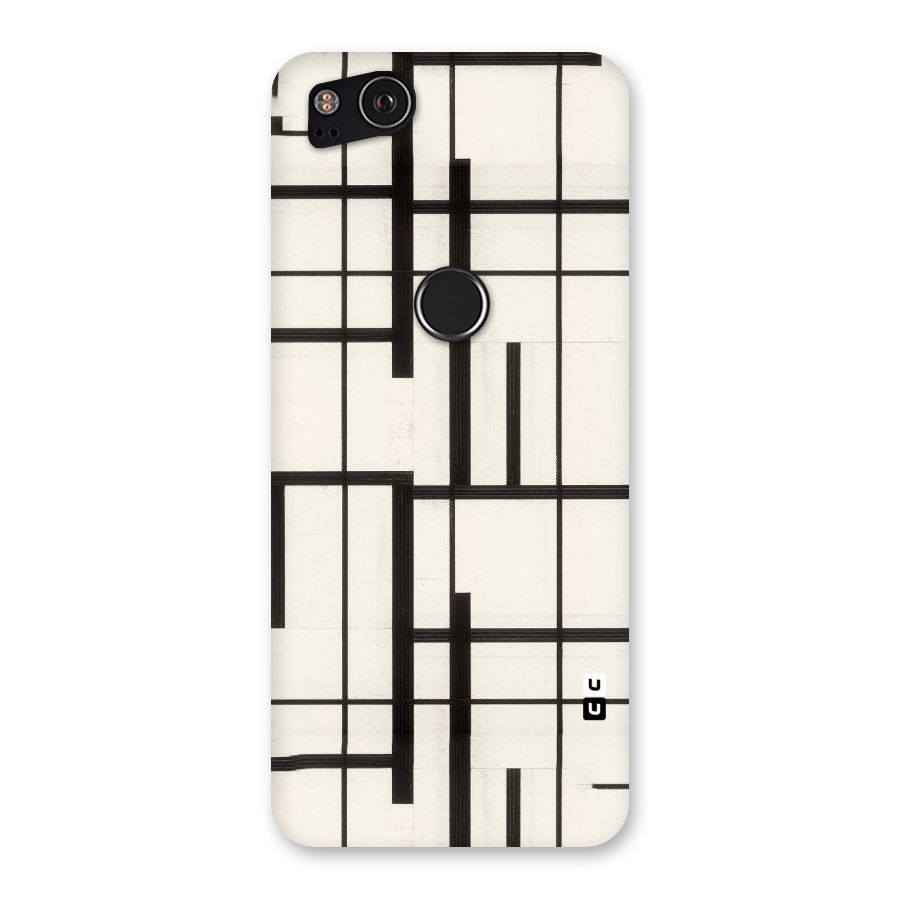 Black Unsymmetry Back Case for Google Pixel 2