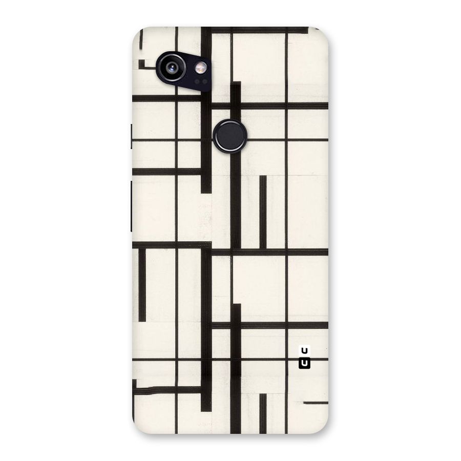 Black Unsymmetry Back Case for Google Pixel 2 XL