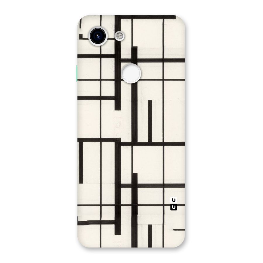 Black Unsymmetry Back Case for Google Pixel 3