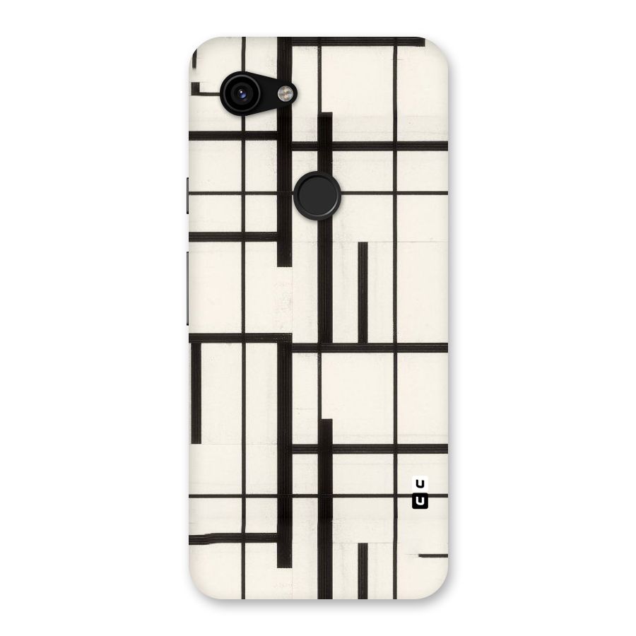 Black Unsymmetry Back Case for Google Pixel 3a