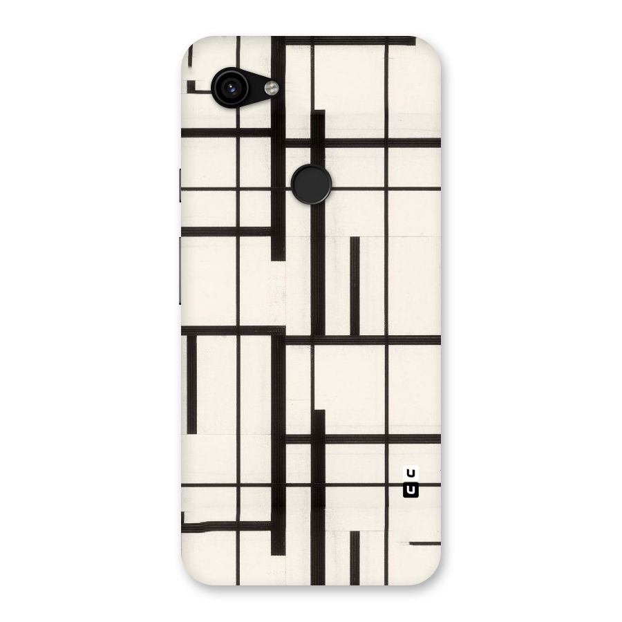 Black Unsymmetry Back Case for Google Pixel 3a XL