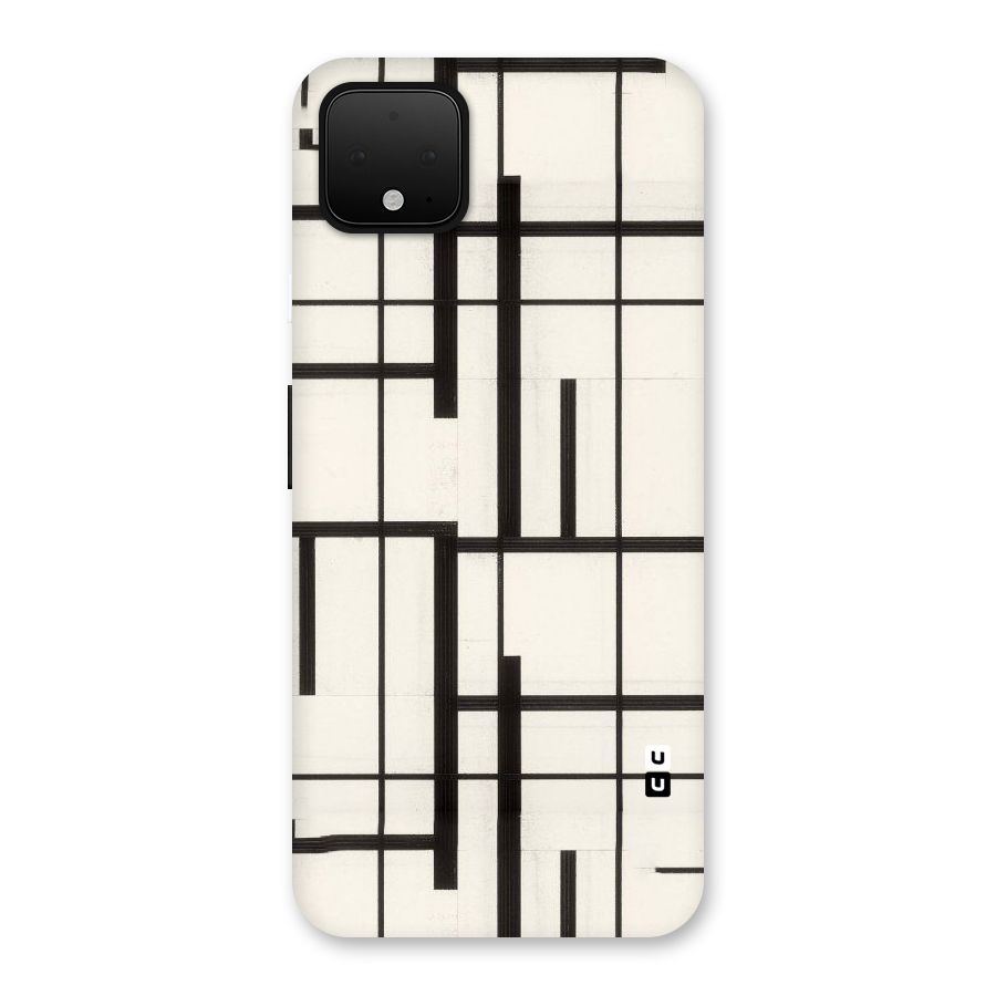Black Unsymmetry Back Case for Google Pixel 4 XL