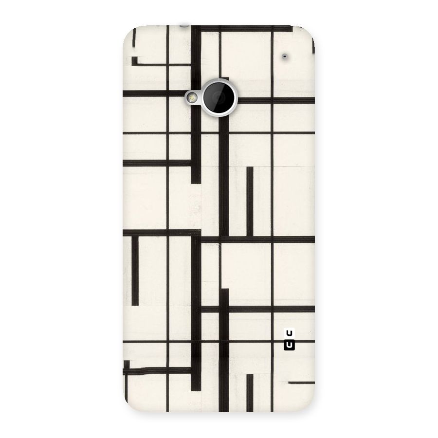 Black Unsymmetry Back Case for HTC One M7