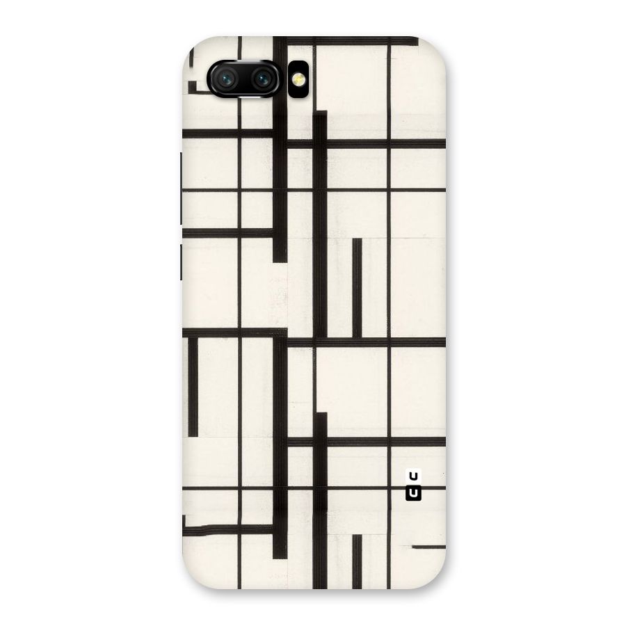 Black Unsymmetry Back Case for Honor 10