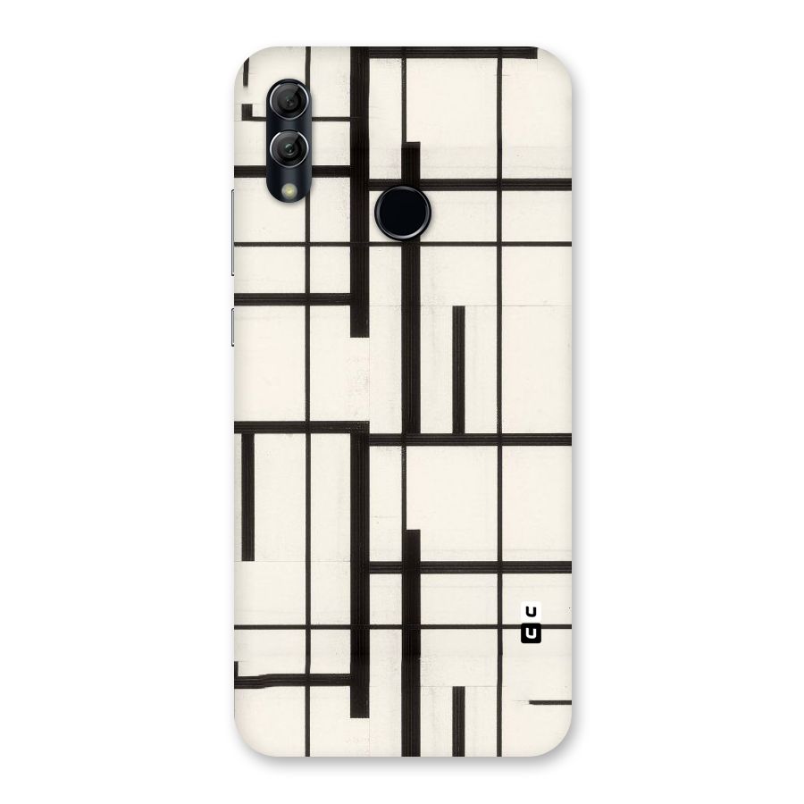 Black Unsymmetry Back Case for Honor 10 Lite