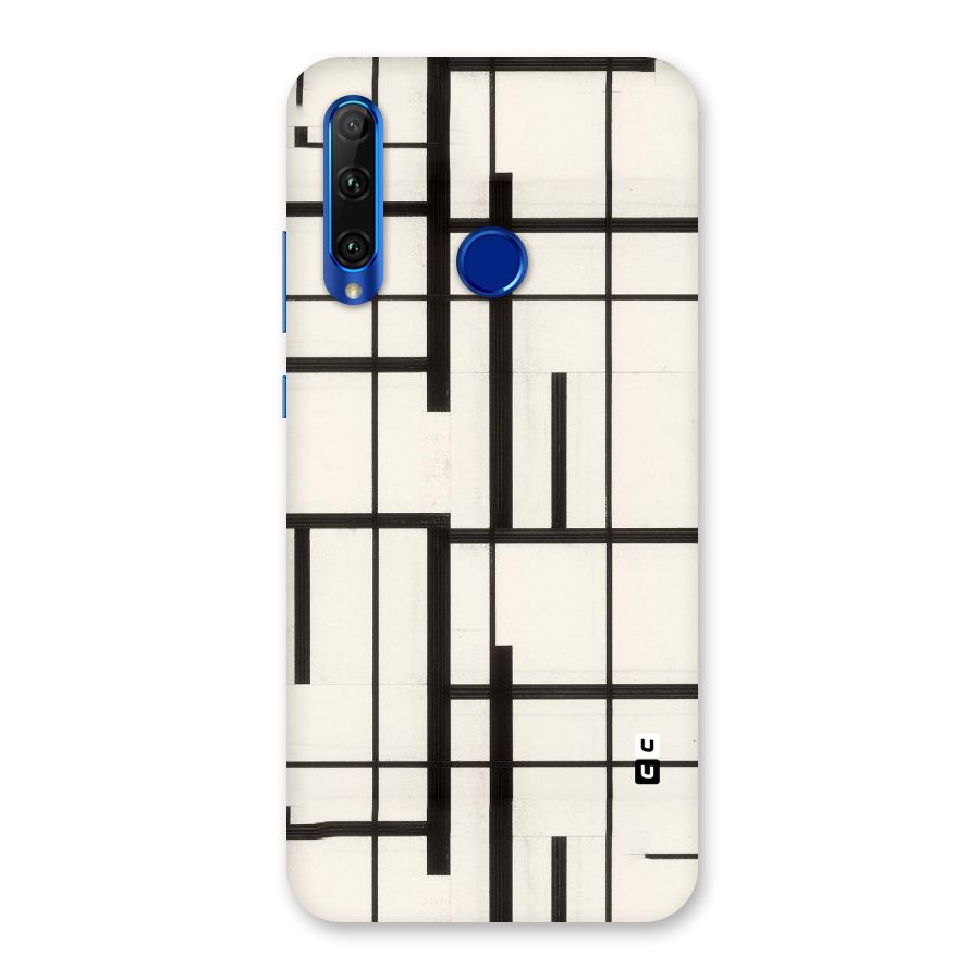 Black Unsymmetry Back Case for Honor 20i