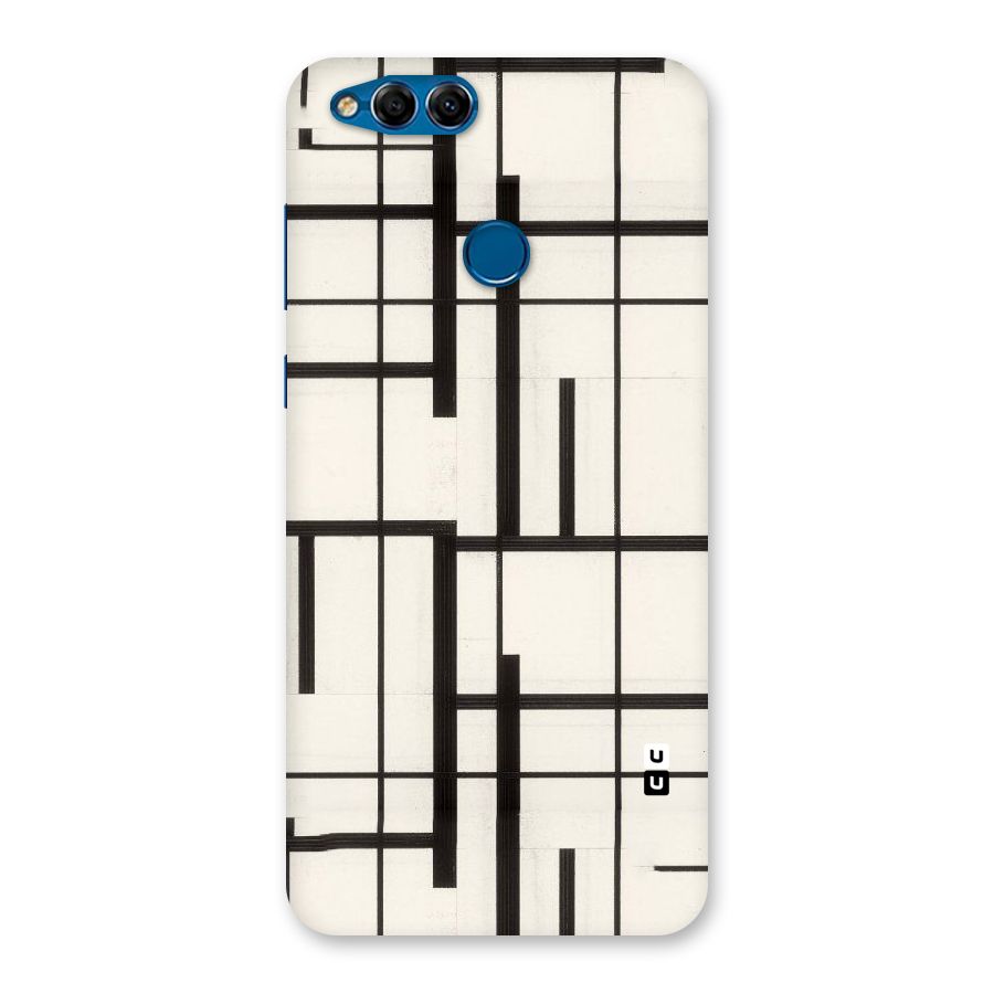 Black Unsymmetry Back Case for Honor 7X