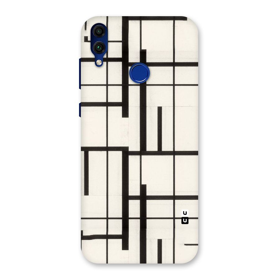 Black Unsymmetry Back Case for Honor 8C