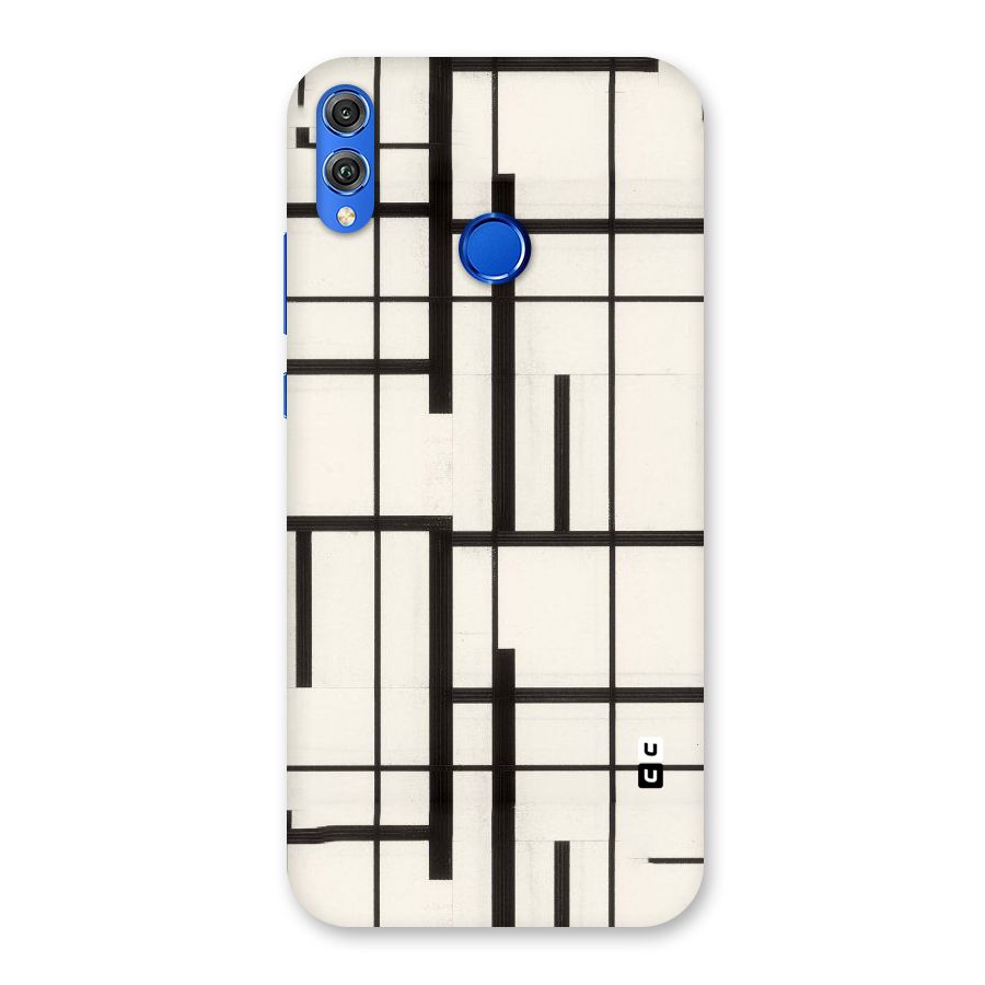 Black Unsymmetry Back Case for Honor 8X