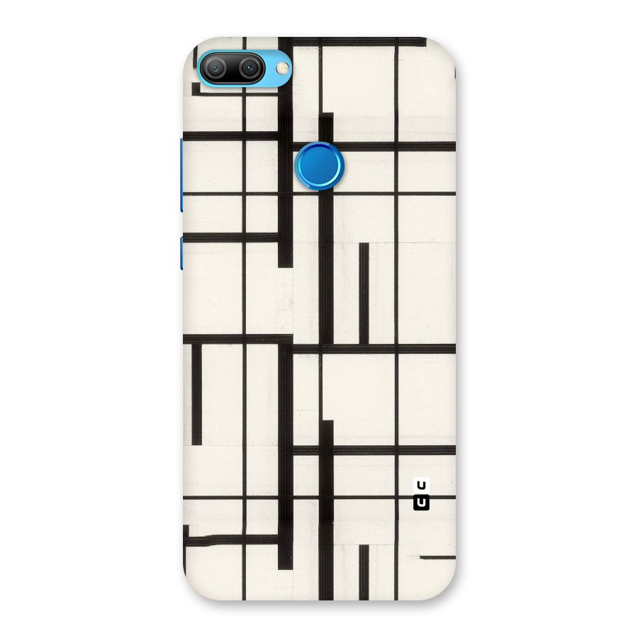 Black Unsymmetry Back Case for Honor 9N