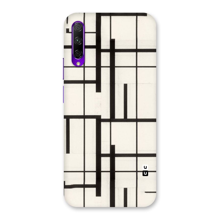 Black Unsymmetry Back Case for Honor 9X Pro