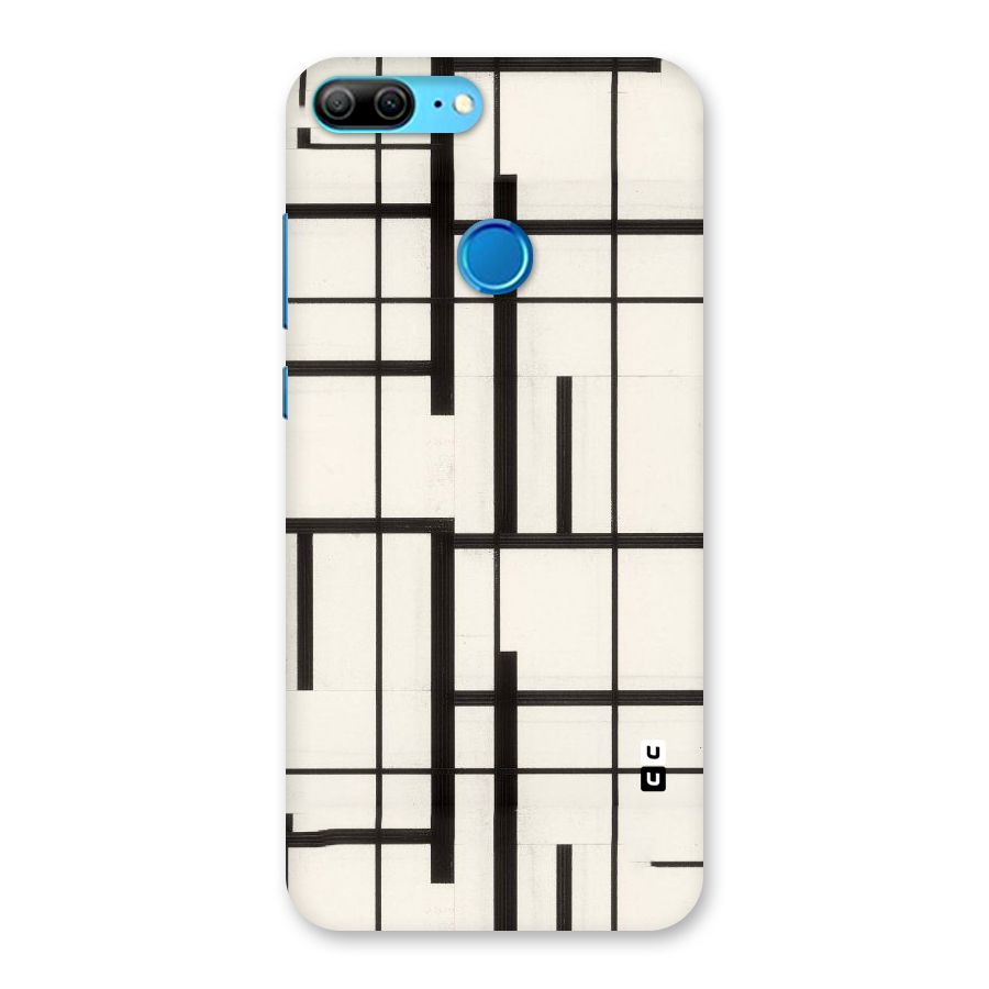Black Unsymmetry Back Case for Honor 9 Lite