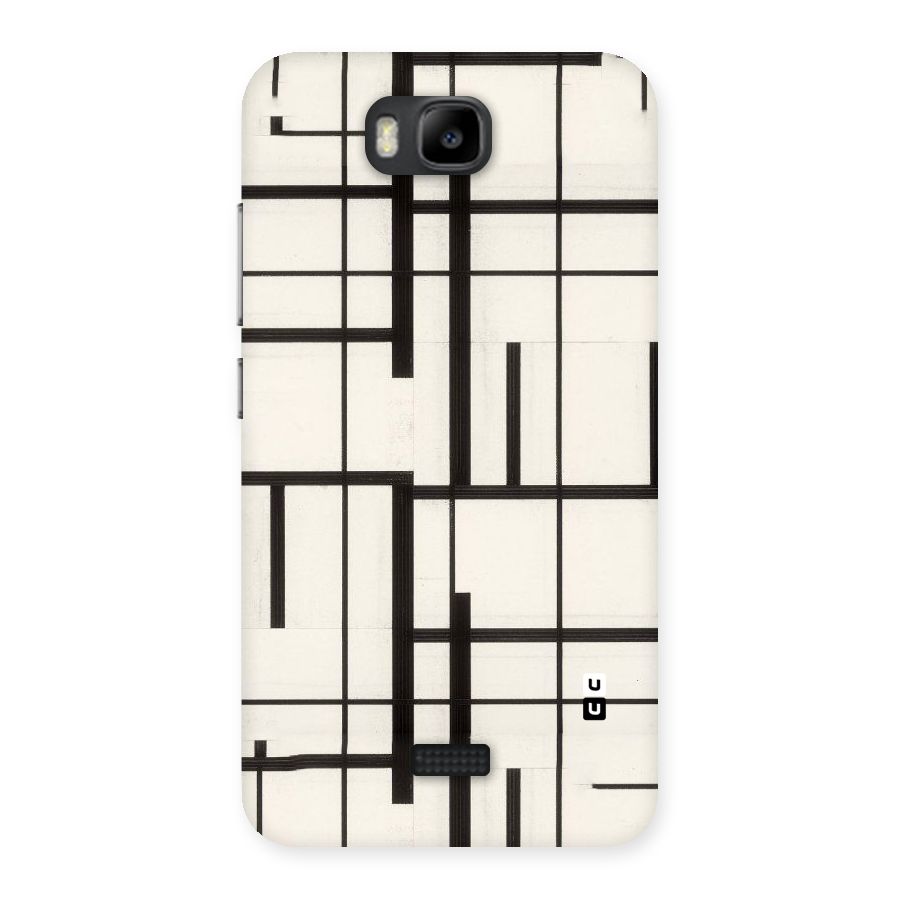 Black Unsymmetry Back Case for Honor Bee