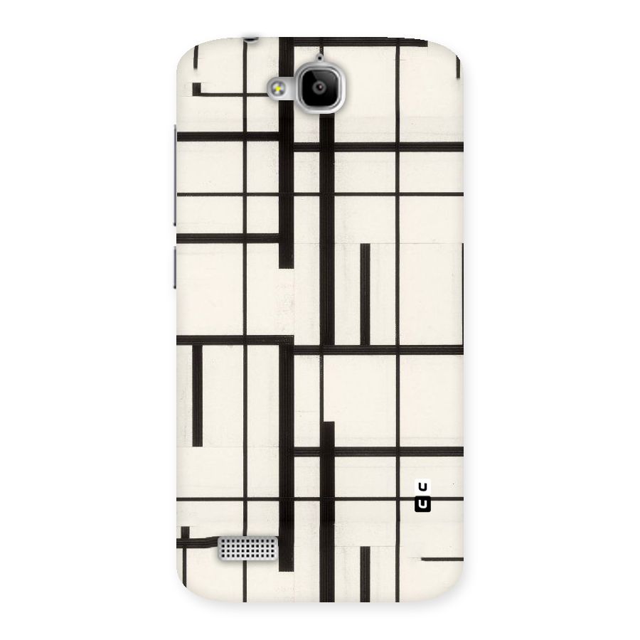 Black Unsymmetry Back Case for Honor Holly
