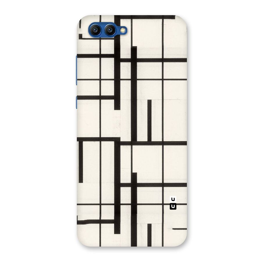 Black Unsymmetry Back Case for Honor View 10