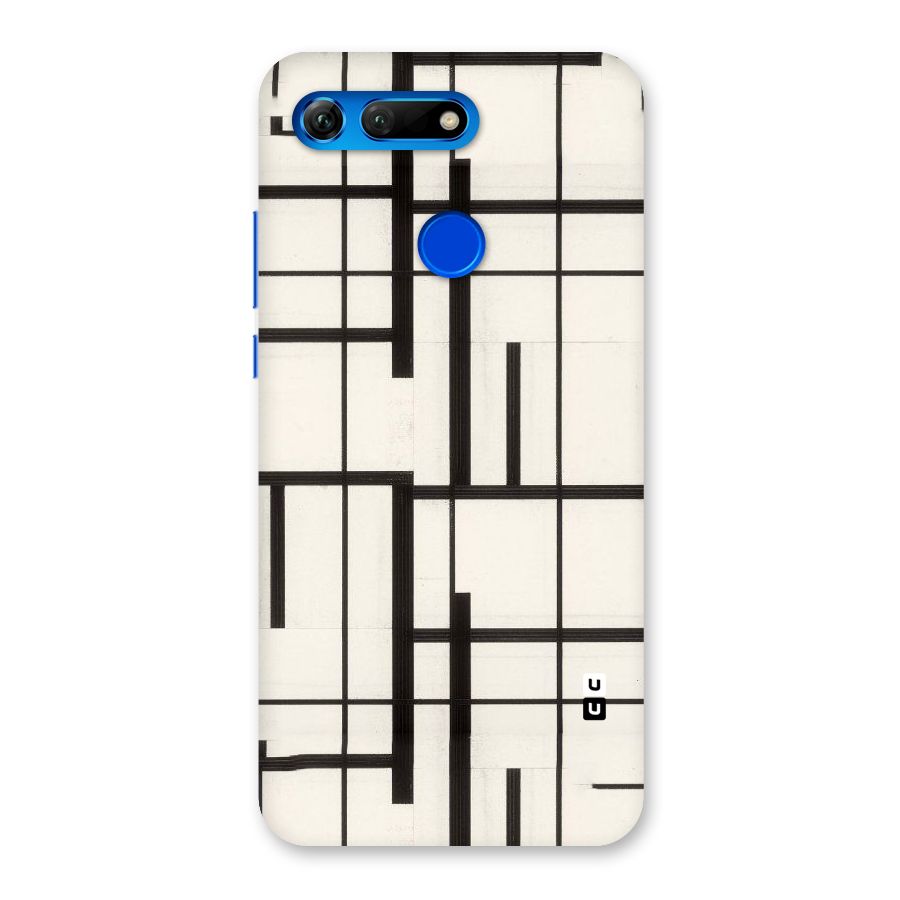 Black Unsymmetry Back Case for Honor View 20