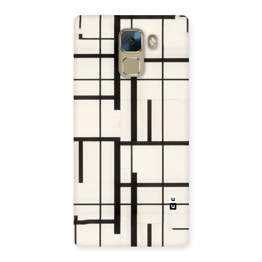 Black Unsymmetry Back Case for Huawei Honor 7