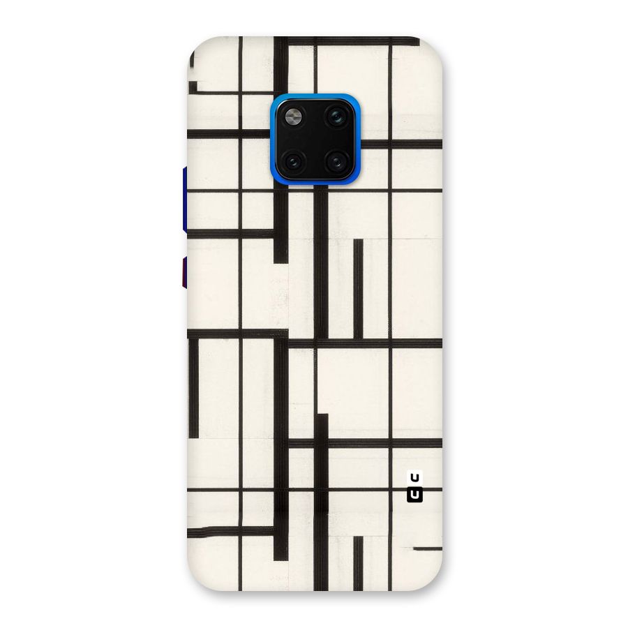 Black Unsymmetry Back Case for Huawei Mate 20 Pro