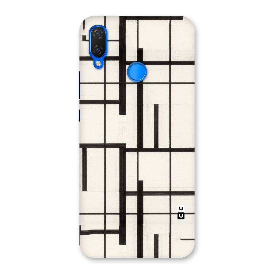 Black Unsymmetry Back Case for Huawei P Smart+