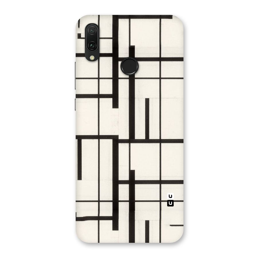 Black Unsymmetry Back Case for Huawei Y9 (2019)