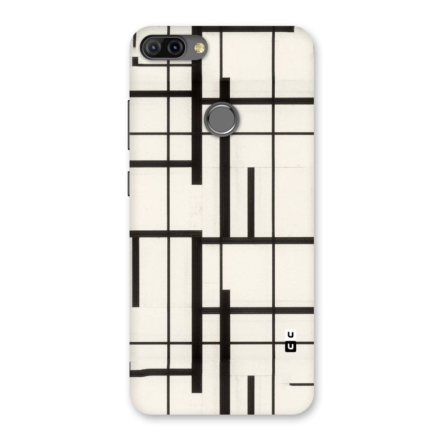 Black Unsymmetry Back Case for Infinix Hot 6 Pro