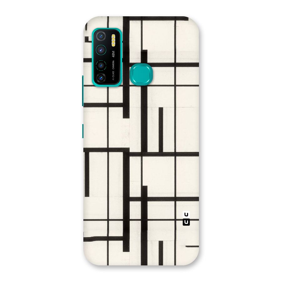 Black Unsymmetry Back Case for Infinix Hot 9 Pro