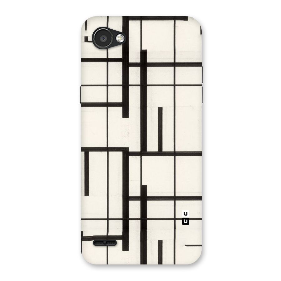 Black Unsymmetry Back Case for LG Q6