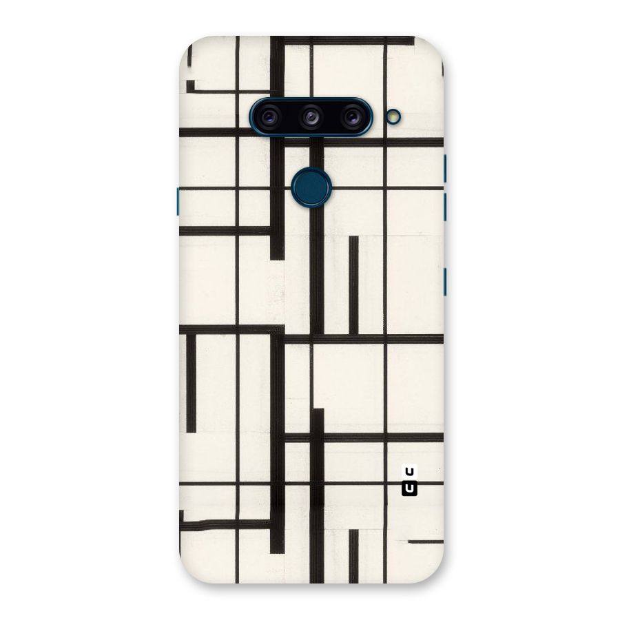 Black Unsymmetry Back Case for LG  V40 ThinQ
