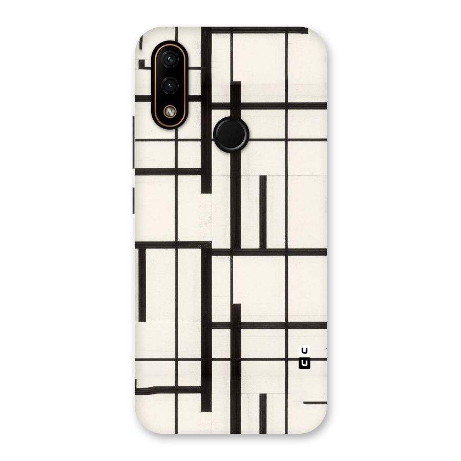 Black Unsymmetry Back Case for Lenovo A6 Note