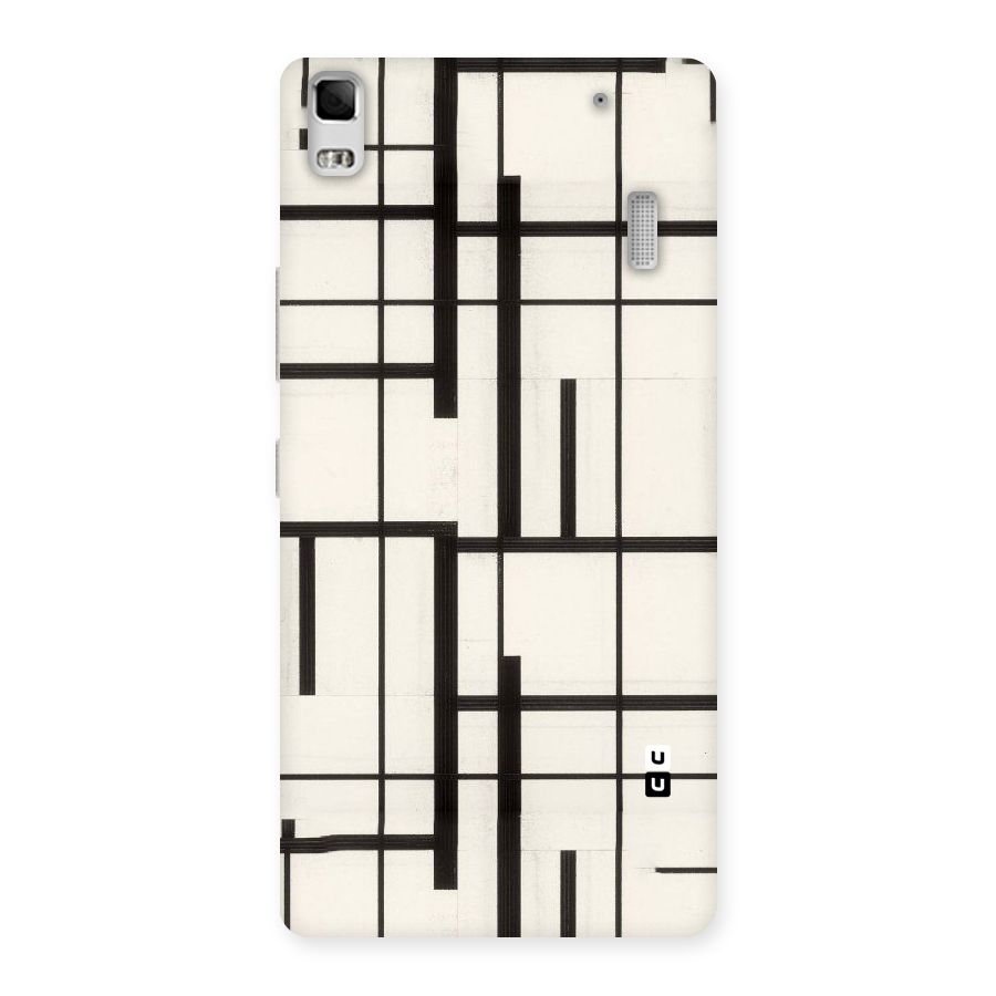 Black Unsymmetry Back Case for Lenovo A7000