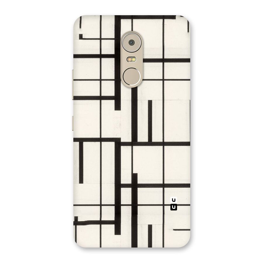 Black Unsymmetry Back Case for Lenovo K6 Note