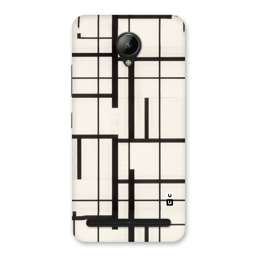 Black Unsymmetry Back Case for Lenovo C2