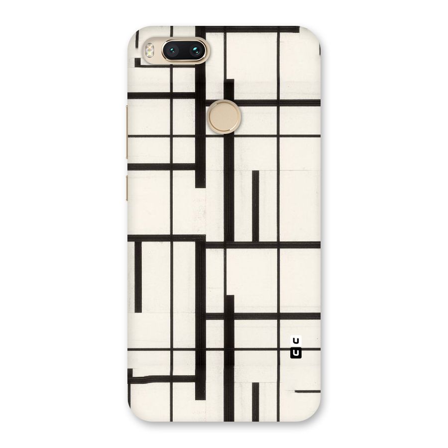 Black Unsymmetry Back Case for Mi A1