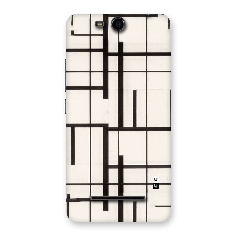 Black Unsymmetry Back Case for Micromax Canvas Juice 3 Q392