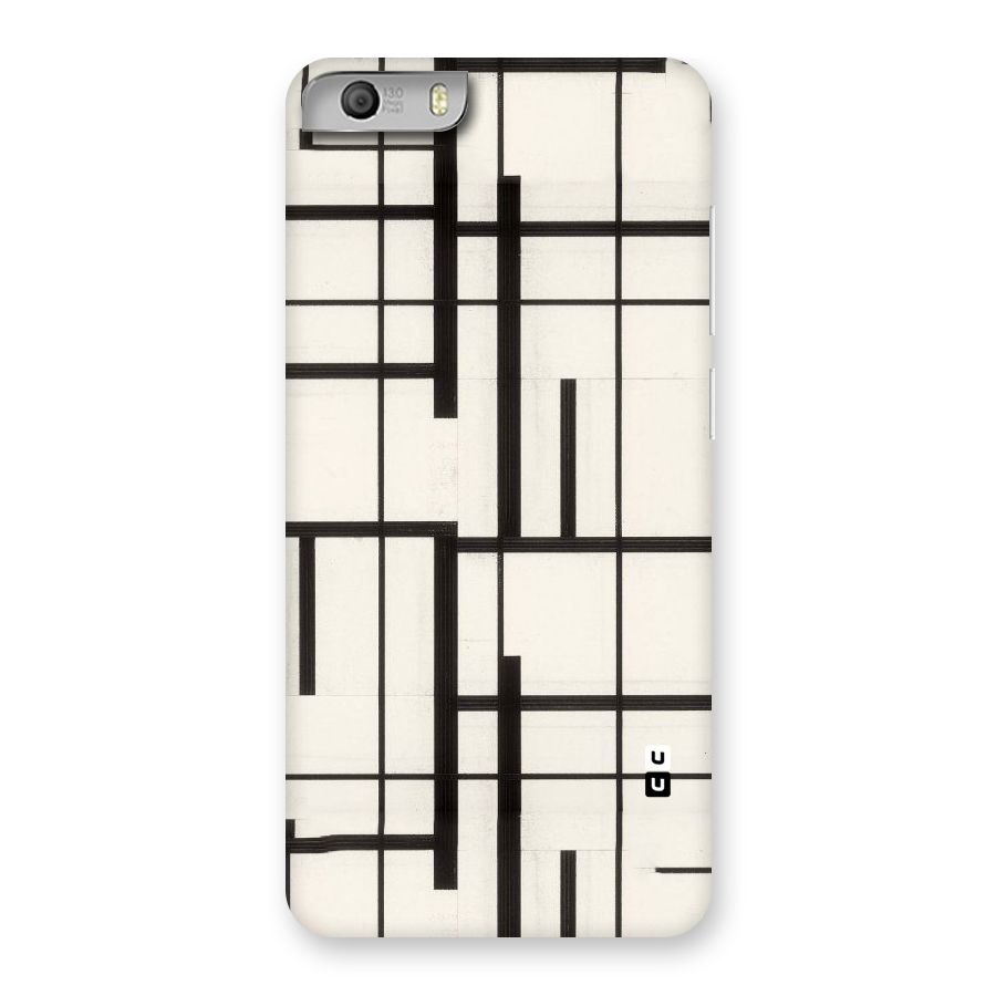 Black Unsymmetry Back Case for Micromax Canvas Knight 2