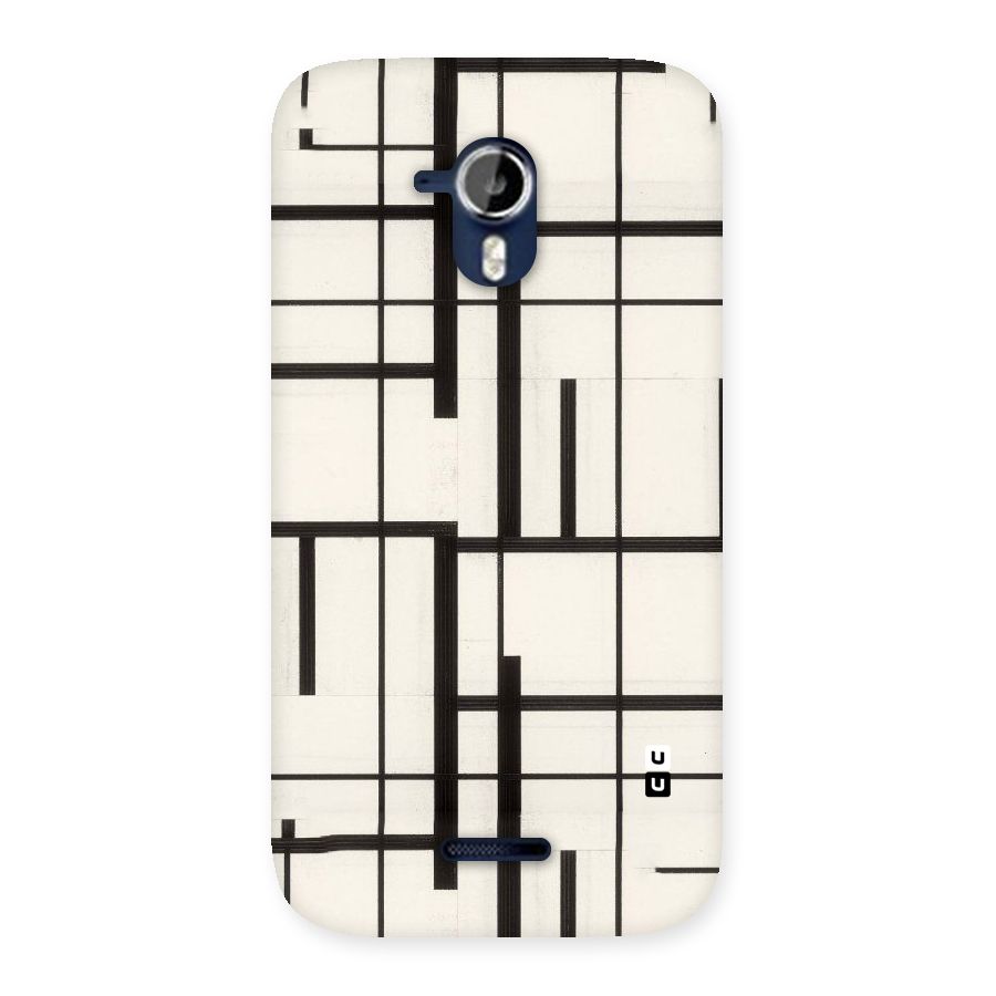 Black Unsymmetry Back Case for Micromax Canvas Magnus A117
