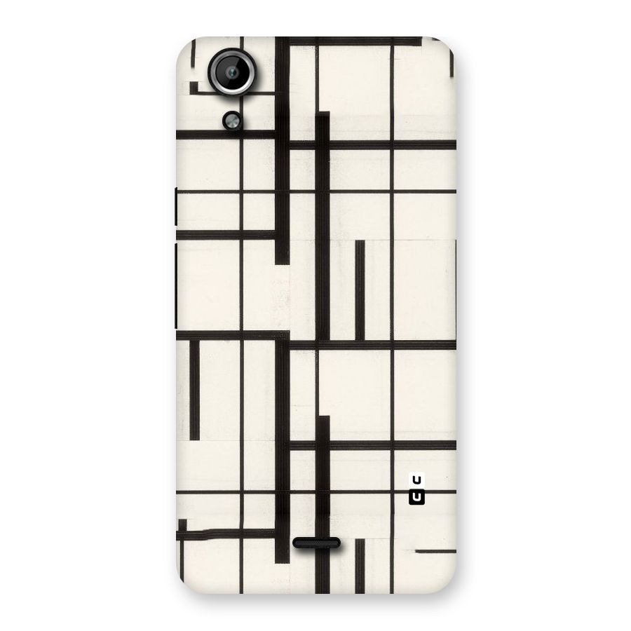 Black Unsymmetry Back Case for Micromax Canvas Selfie Lens Q345