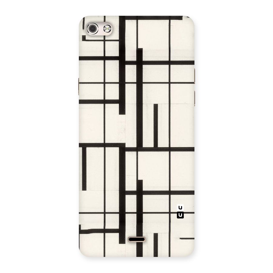 Black Unsymmetry Back Case for Micromax Canvas Silver 5