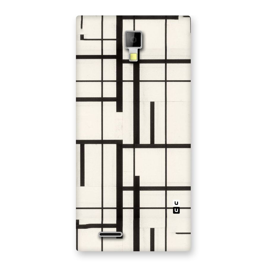 Black Unsymmetry Back Case for Micromax Canvas Xpress A99