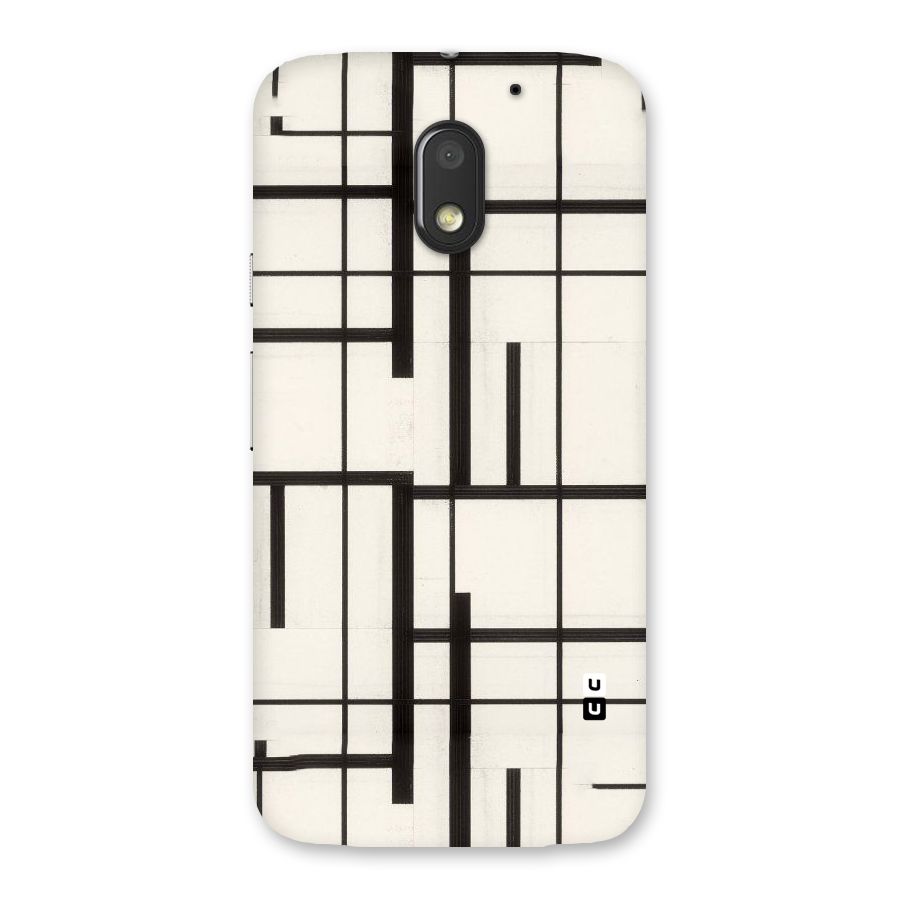 Black Unsymmetry Back Case for Moto E3 Power