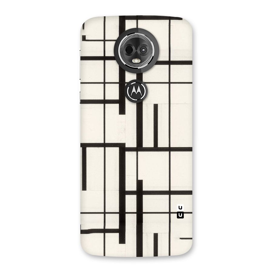 Black Unsymmetry Back Case for Moto E5 Plus