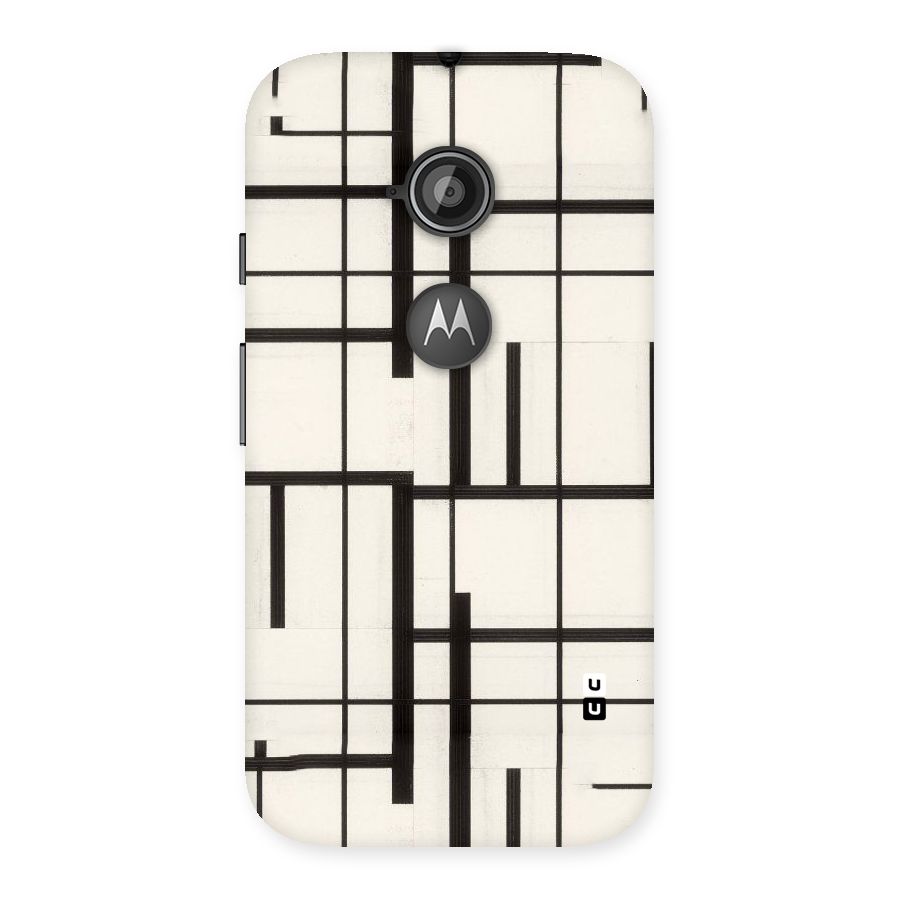 Black Unsymmetry Back Case for Moto E 2nd Gen