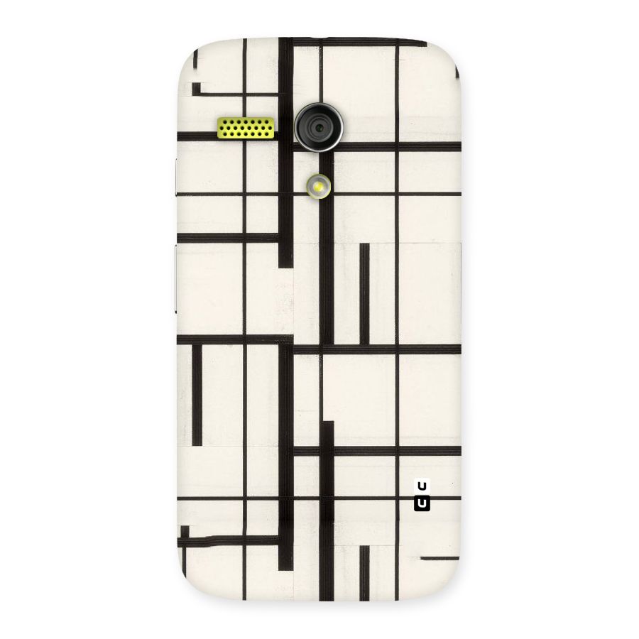 Black Unsymmetry Back Case for Moto G