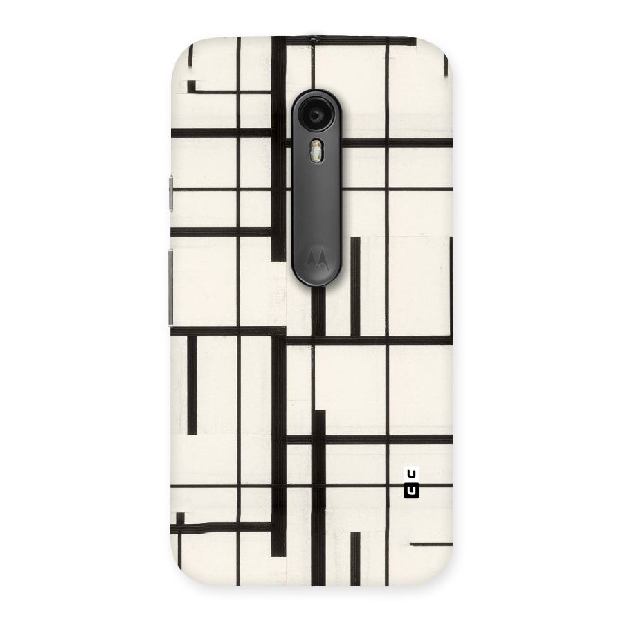 Black Unsymmetry Back Case for Moto G3
