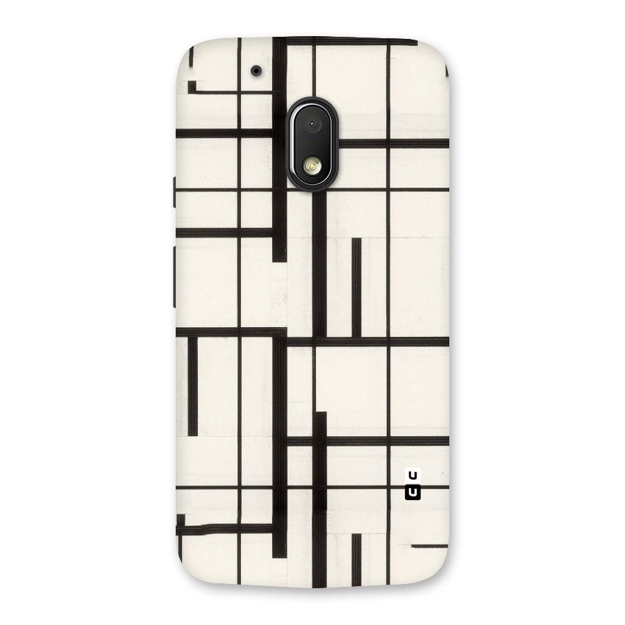 Black Unsymmetry Back Case for Moto G4 Play