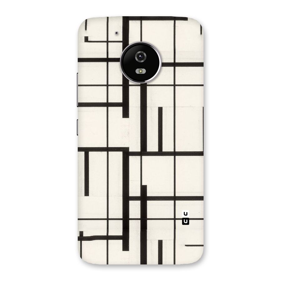 Black Unsymmetry Back Case for Moto G5