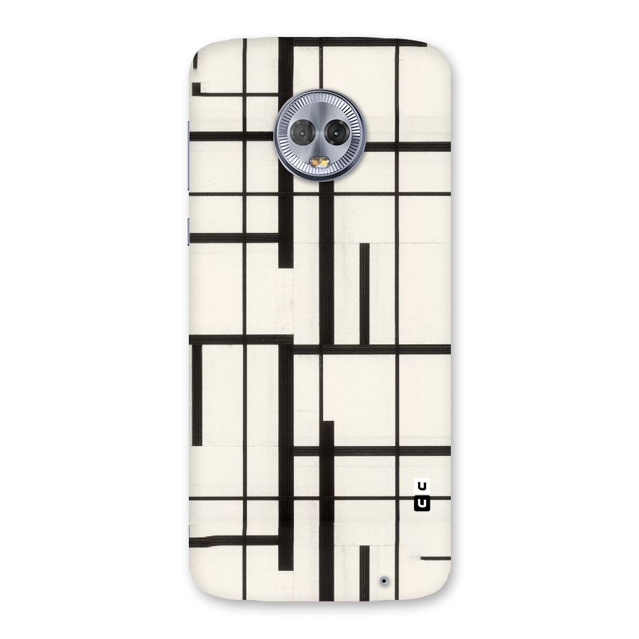 Black Unsymmetry Back Case for Moto G6 Plus