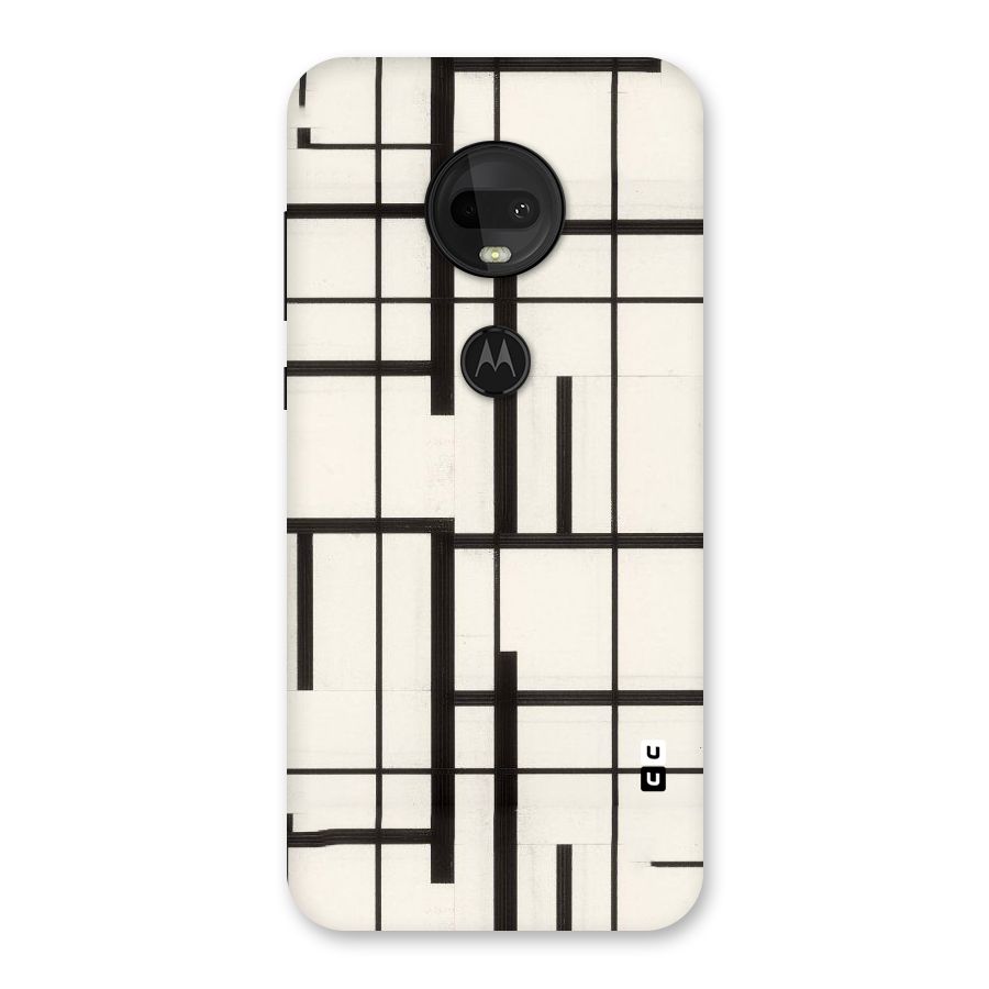 Black Unsymmetry Back Case for Moto G7